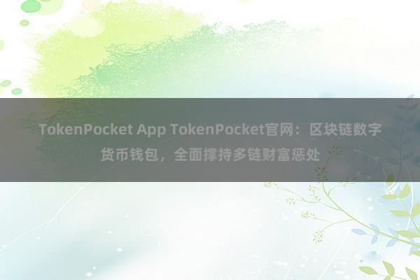 TokenPocket App TokenPocket官网：区块链数字货币钱包，全面撑持多链财富惩处